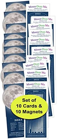 Moon Calendar 2023 Magnet MoonDreamer, 10 set PKG, 10 magnetskih kalendara plus 10 mjeseca preko