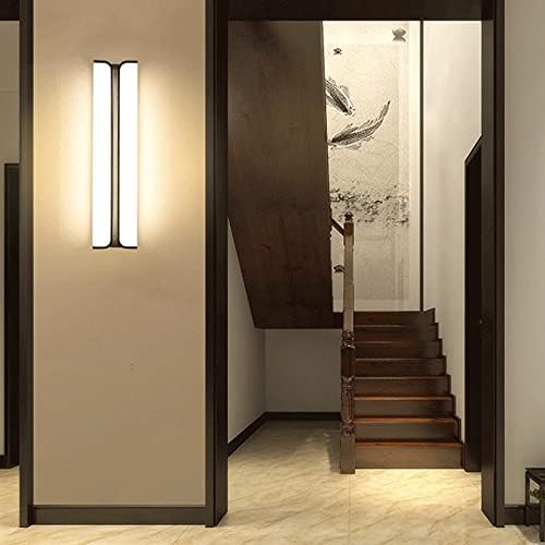 Wmdtr novi kineski stil zidna lampa tkanina zidne lampe jednostavna Rustikalna Crna karbonska čelična