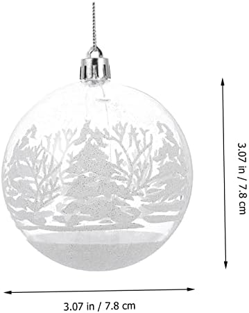 Homoyoyo 6pcs božićni oslikani snježni globus Nativity ukrasi ples zabava ukrasi Nativnost snježni