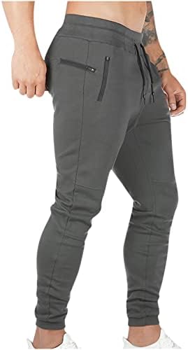 Badhub muške ležerne tajice Čvrstoj kovčeg u boji malene noge teretane JOGGER Hlače Slim pantalone sa džepom