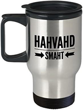 Smiješan Boston Accent Travel Tumbler Cup - Harvard Smart - kava / čaj / piće vruće / hladno izolirano - Novost