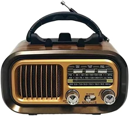 DLOETT prijenosni Full Band AM / FM / SW multifunkcionalni TF kartica MP3 muzički plejer USB Vintage Radio