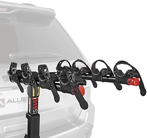 Allen Sports Premier Hitch montiran sa 4 bicikala, model S545, crna