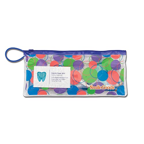 SmileGoods 4.5 x 10 torbica sa patentnim zatvaračem sa držačem za vizit karte, pakovanje od 72, tačke