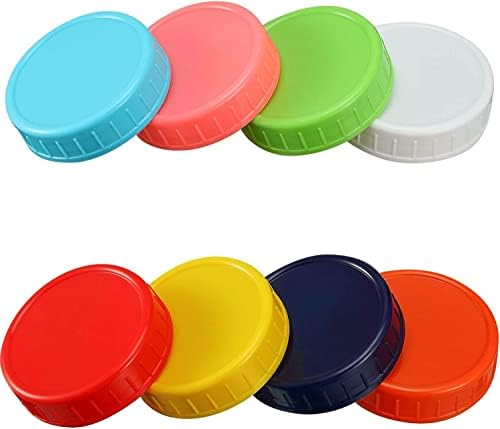 8 kom usta Mason Jar poklopci Canning Jar poklopci boji 70 mm Regular Canning poklopci za plastične poklopci