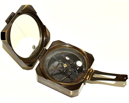 Nautički svijet Brunton Geološki kompas Vintage Geologica Kelvin Hughes Handmade Mesing kompas