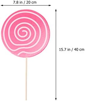 Aboofan Lollipop Prop Glineni ukrasi ukrasi ukrasa za ukrašavanje ružičaste swirl lollipop lolly