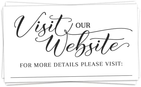 M & H poziva 50 Posjetite našu web stranicu za kućište - događaj i kartice za vjenčanje - Informs pozivnice