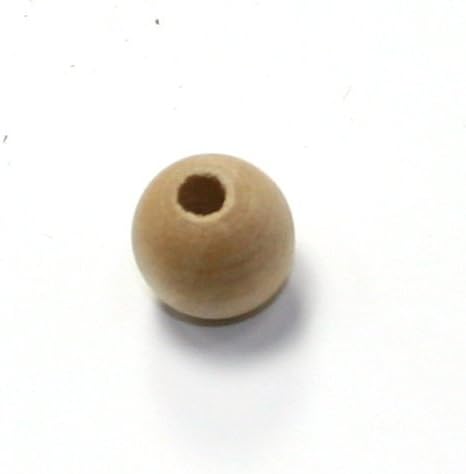 Mylittlewoodshop Pkg okruglog kruga od 50 perli-prečnika 1/2 inča sa 5/32 rupe nedovršenog drveta
