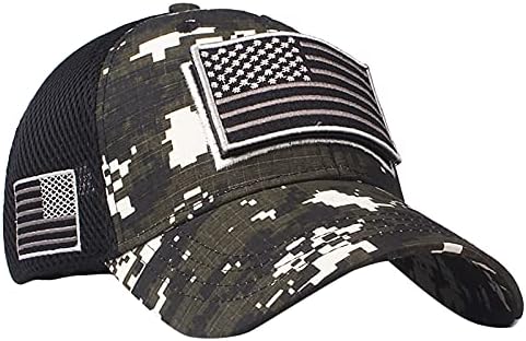 Ljetni šeširi niskog profila sa zastavom SAD-a Vintage opran Tata šešir Podesiva bejzbol kapa za muškarce