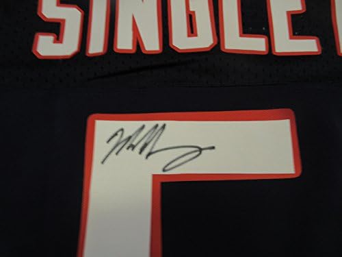 Mike singllety autografiranog ružnog dresa W / Proof Slika Mikea potpisivanja za nas, Super Bowl Champion, PSA / DNK ovjereni