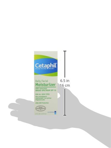 Cetaphil dnevna hidratantna krema za lice bez mirisa, SPF 15, 4 unce