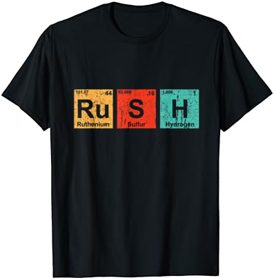 Rush Periodični Elementi Tabela Majica Majica