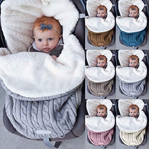 Xunmaifsh prijenosna torba za spavanje, bager za bebe swaddle, mekana topla beba za spavanje Nosiva pokrivač, s podesivom dužinom za dijete za dijete 3 do 18 mjeseci poklon