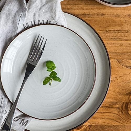 28 komada keramika za večeru posuda / posuđa / kašika | set za večeru Nordic Jednostavan stil kombinirani pribor za jelo postavljen je sivo-kompatibilan s poklonom koji daje banket sretan život