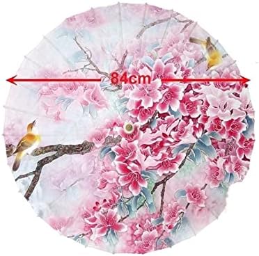 Uljni papirni kišobran - viseći uljni papir Kišobran ružičasti cherry cvijet papira kišobran prekrasan krajolik papir kišobran