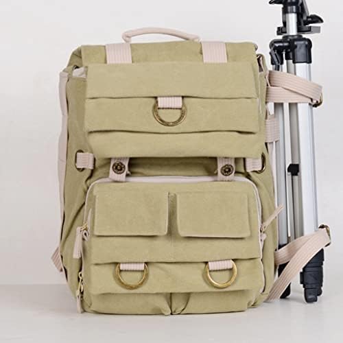 SAWQF DSLR ruksak za kameru Vanjska putna torba 15-inčni laptop vodootporni platneni ruksak