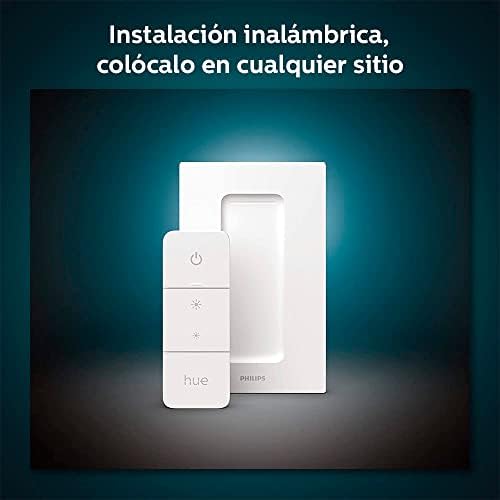 Philips Hue bijela i boja ambijent A19 E26 LED Smart Bulb, 3 paket & Smart Dimmer prekidač i daljinski, instalacija-Free, Smart Home, isključivo Smart Lights, Bijela