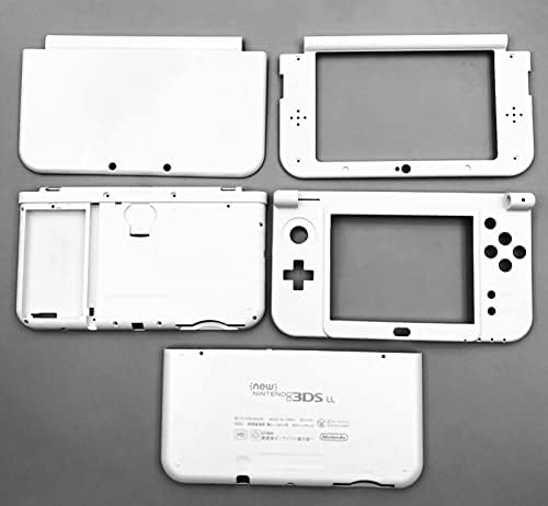 Novo za New3ds XL kućišta case Shells zamjena, za Nintendo New 3DS XL ll New3DSXL ručni konzola za igru, vanjski kućište Prednja ploča gornji donji zadnji poklopac ploče bijela boja 5 kom Set