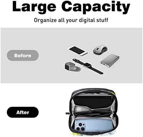 Prijenosni elektronski Organizator torbica Torbe cvijet uzorak putni kabl torba za skladištenje tvrdih diskova, USB, SD kartica, punjač, Power Bank, slušalice