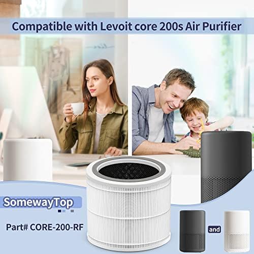 [4 pakovanja] zamjenski Filter za jezgro 200 kompatibilan sa LEVOIT Smart Air Purifier filterom zamjensko
