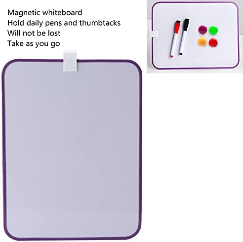 Magnetna ploča za suho brisanje, magnetna tabla dvostrano Izbrisivo prijenosno pisanje crteža Mini alat za učenje za učenike za učenje bušenja kartica