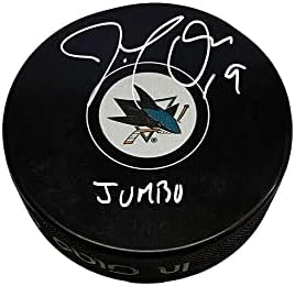JOE THORNTON potpisao Pak San Jose Sharks-JUMBO natpis-s potpisom NHL Pakova