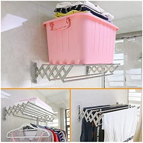 Xmcx sklopivi stalak za sušenje veša-zidna polica za odeću za majice pantalone peškiri Cipele Odeća