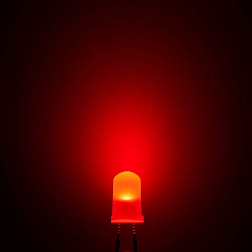 Chanzon 20 kom unaprijed ožičena 5mm crvena LED Diodna svjetla sa otpornikom od 680 ohma 1/4W i 24awg