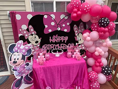 Bww Cartoon Mouse Baby Shower backdrops Princess Party photography Supplies backdrops 1st 2nd 3rd rođendan pozadina