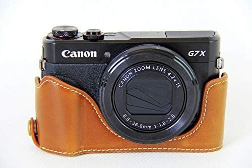 PU kožna torba za pola kamere poklopac donje verzije otvaranja za Canon Powershot G7X Mark III / G7XIII/