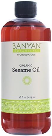 Banyan Botanicls Sesame ulje - organska i nerafinirana ayurvedska ulja za kožu, kosu, vučenje ulja