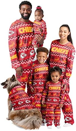 Foco Ženski NFL tim Ugly uzorak podudaranja postavljanja porodičnih prazničnih pidžama