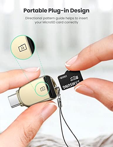 UGREEN USB C Micro SD čitač kartica Tip C do microSD kartica Adapter cink legura Vanjski prijenosni