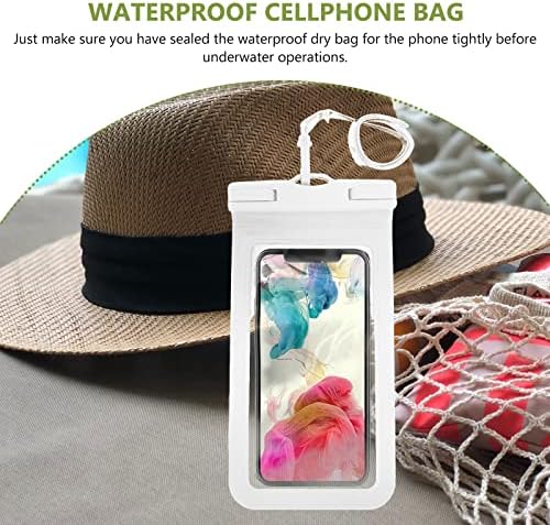 INOOMP 6 kom torbica za telefon Swim torba za mobilni telefon podvodni držač telefona poklopac za telefon bijeli