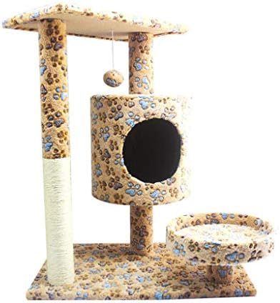 MOOLO Cat Trees Cat Tree Tower, plišani prirodni mač mačka Drvo mačka penjački okvir otporan na habanje izdržljivi kreveti za mačke otporni na ogrebotine