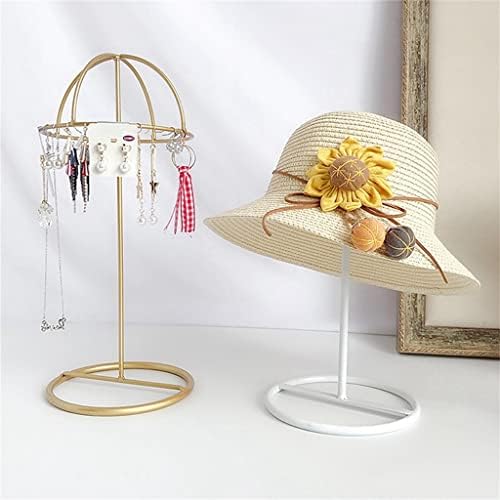 WYFDC stalak za šešire od kovanog gvožđa stalak za kućne šešire stalak za police naušnice stalak za ogrlice stalak za odlaganje stalak za nakit