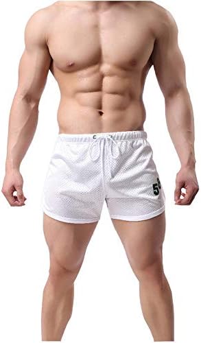SWBREETY muške atletske vježbe Brze suhe mrežne kratke hlače sa crtežom