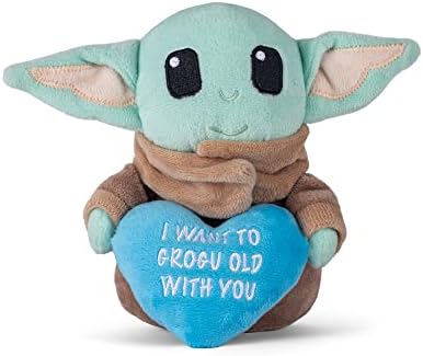 Star WARS igračka za pse Baby Yoda Plish Squeaker / 6 dijete, Grogu do mog srca Plish Squeaker