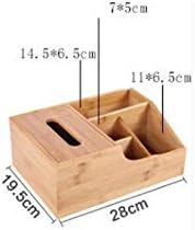 Kutija za tkivo multifunkcionalno tkivo kutija Kreativni bambus Desktop stol za polaganje za polaganje za daljinsko upravljanje