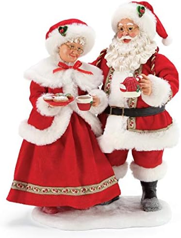 Odjel 56 Mogući snovi Santa Božićna tradicija gospođa Claus Cocoa i kolačići Figurine, 11 inča, višebojni,