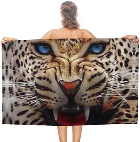 Ručnik ručnika za ručnik bijesa leopard upijajući ručnik za ručnik za tuširanje Beah ručnik za kućno putovanje
