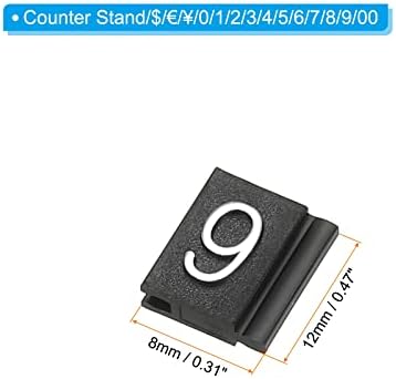 PATIKIL cijena kocke Display blokovi cijena podesivi uklonjivi Broj cijena Stand silver Tone prikaz