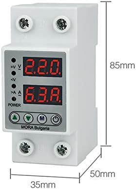 Dfamin Digital Adjustable Over & amp; under Voltage Protector Dual Display 40A 63A 230V Din Rail Relay prenapona granica preko trenutne zaštite