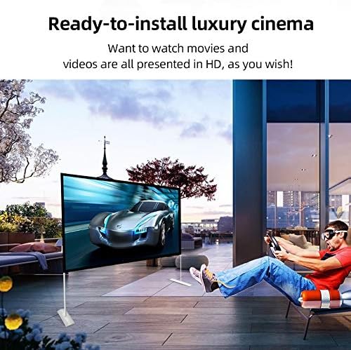 Zyzmh projektor Zaštitni prijenosni 16: 9 84/100/120 inčni kućni vanjski KTV Office 3D HD projekcijski