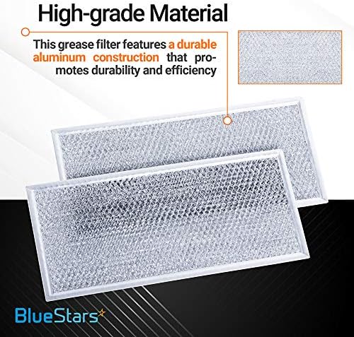 Ultra Durable W10208631a Filter Aluminijumska mreža Filter za mikrotalasnu pećnicu ca. 13 x 6 by BlueStars-tačno