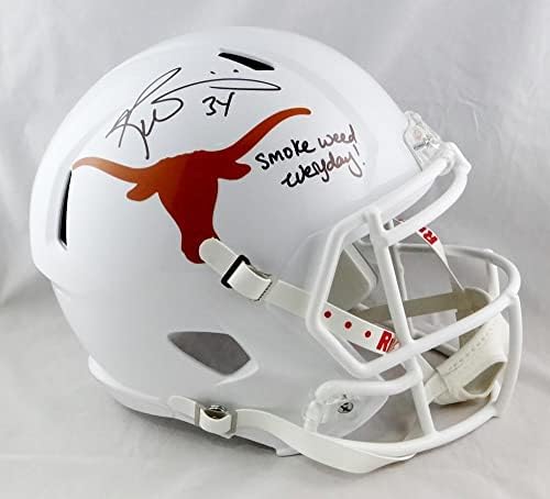 Ricky Williams potpisao Texas Longhorns F / s speed Helmet w / Insc-JSA W Auth *kacige za koledž s prednjim autogramom