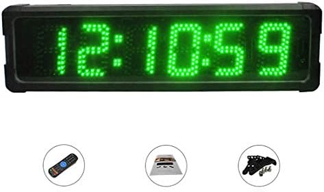 Huanyu 5 Clock LED trkački sat 6 cifara odbrojavanja sata na otvorenom Vodootporan Tajmer za maraton pokrenute