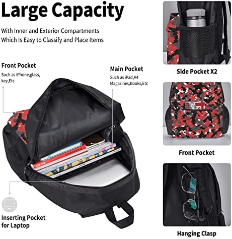 OGNOT Camo štampanje školski ruksak Tinejdžeri djevojčice dječaci školske torbe torba sa torbom za ručak