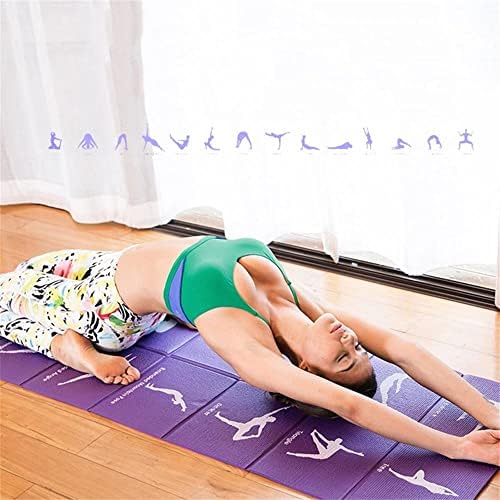 Dhtdvd sklopiva prostirka za jogu PVC podloga za vježbanje debela neklizajuća sklopiva teretana za fitnes pilates potrepštine podna prostirka za jogu dodatak za igru